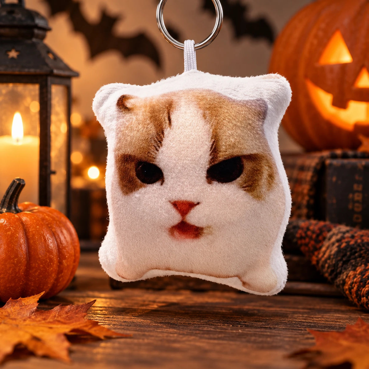 Funny Cat Voice Keychain – Cute Plush Meme Cat Bag Charm