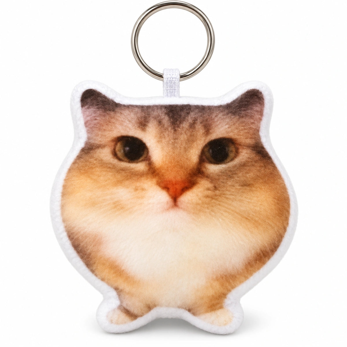 Funny Cat Voice Keychain – Cute Plush Meme Cat Bag Charm