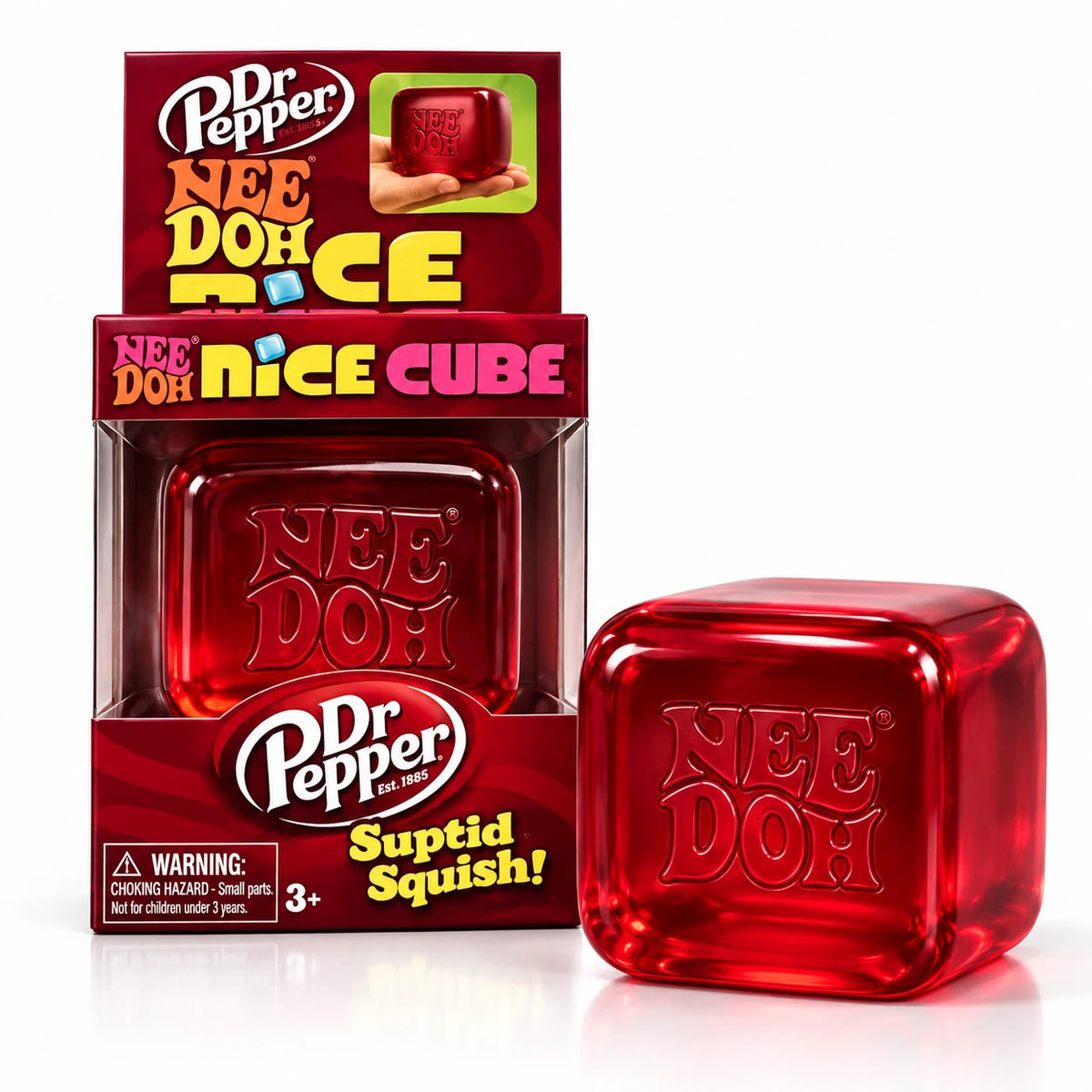 NeeDoh Nice Cube & Jelly Squish Slow-Rise Stress Relief Toy