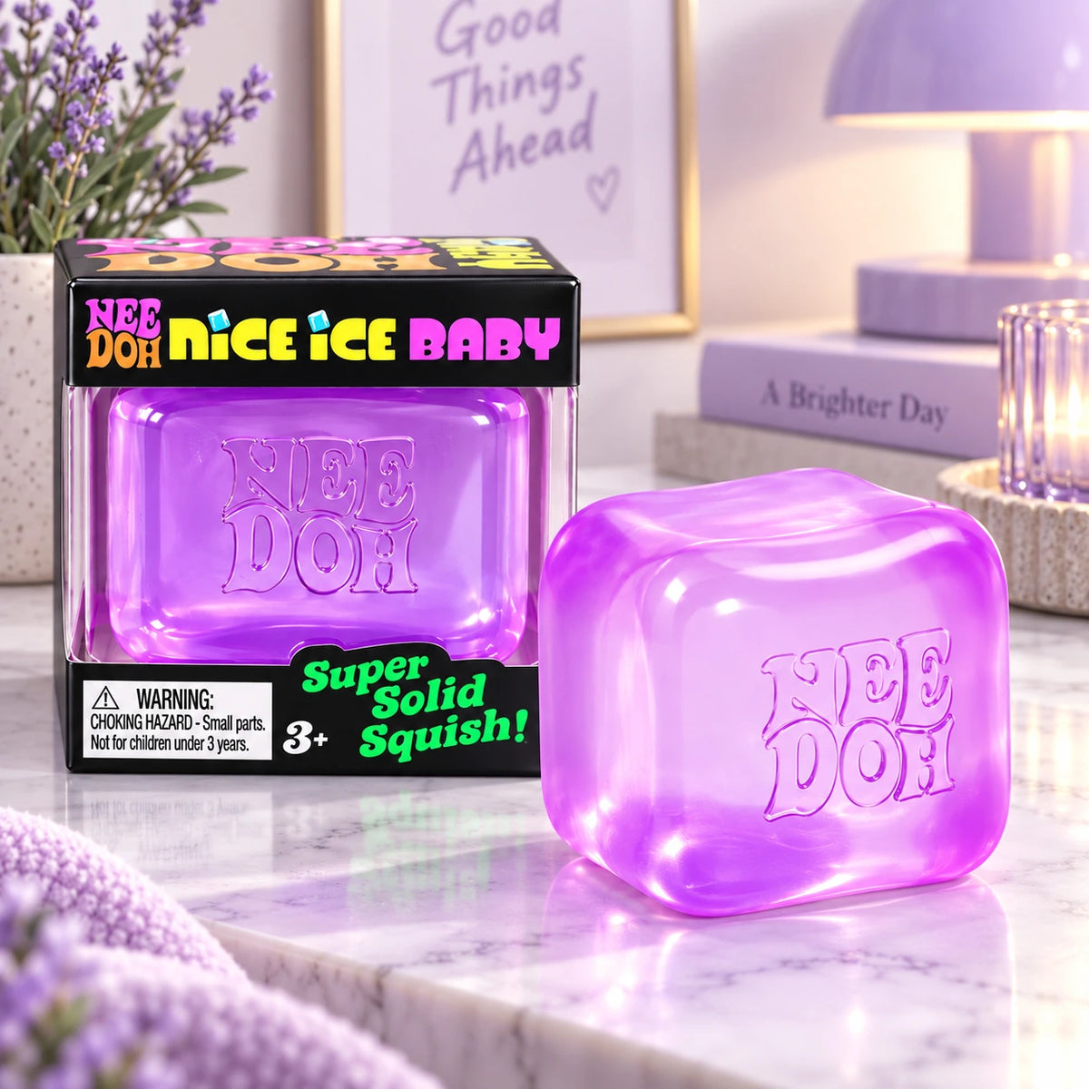NeeDoh Nice Cube & Jelly Squish Slow-Rise Stress Relief Toy