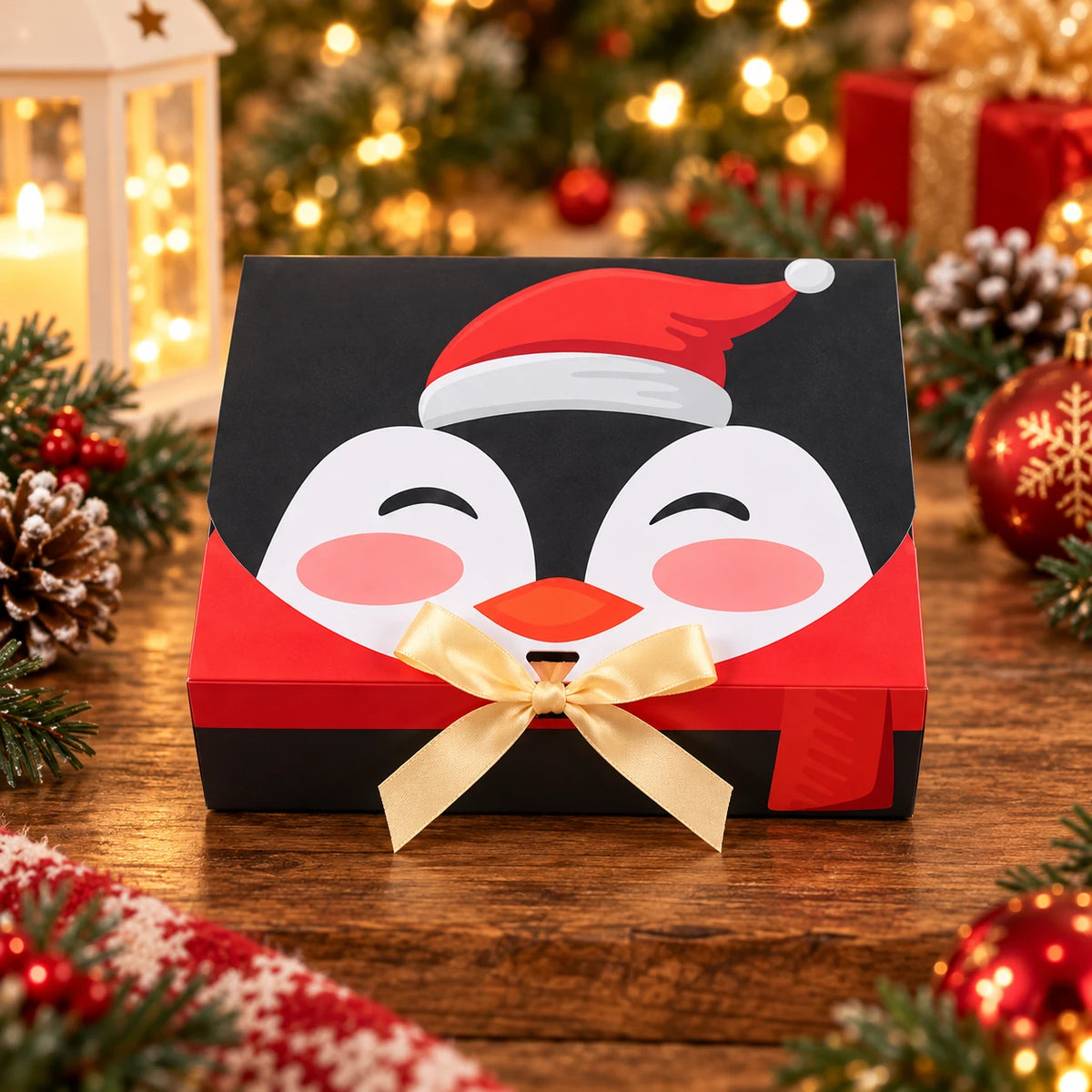 Christmas Character Gift Boxes – 6-Piece Festive Gift Packaging Set