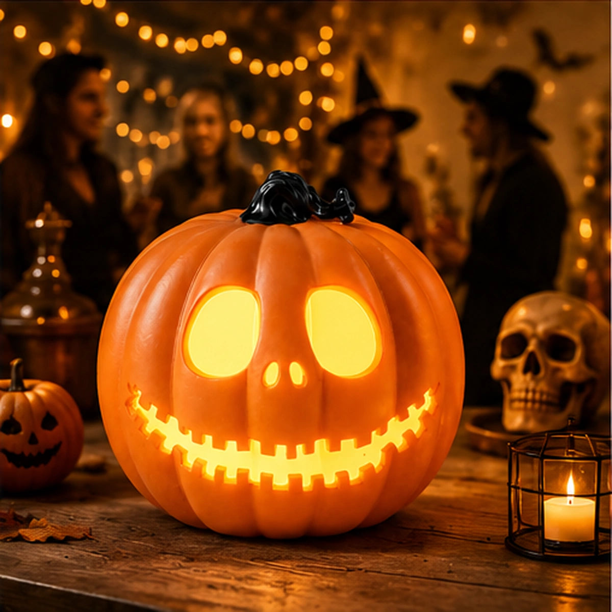 Light-Up Halloween Pumpkin Decoration