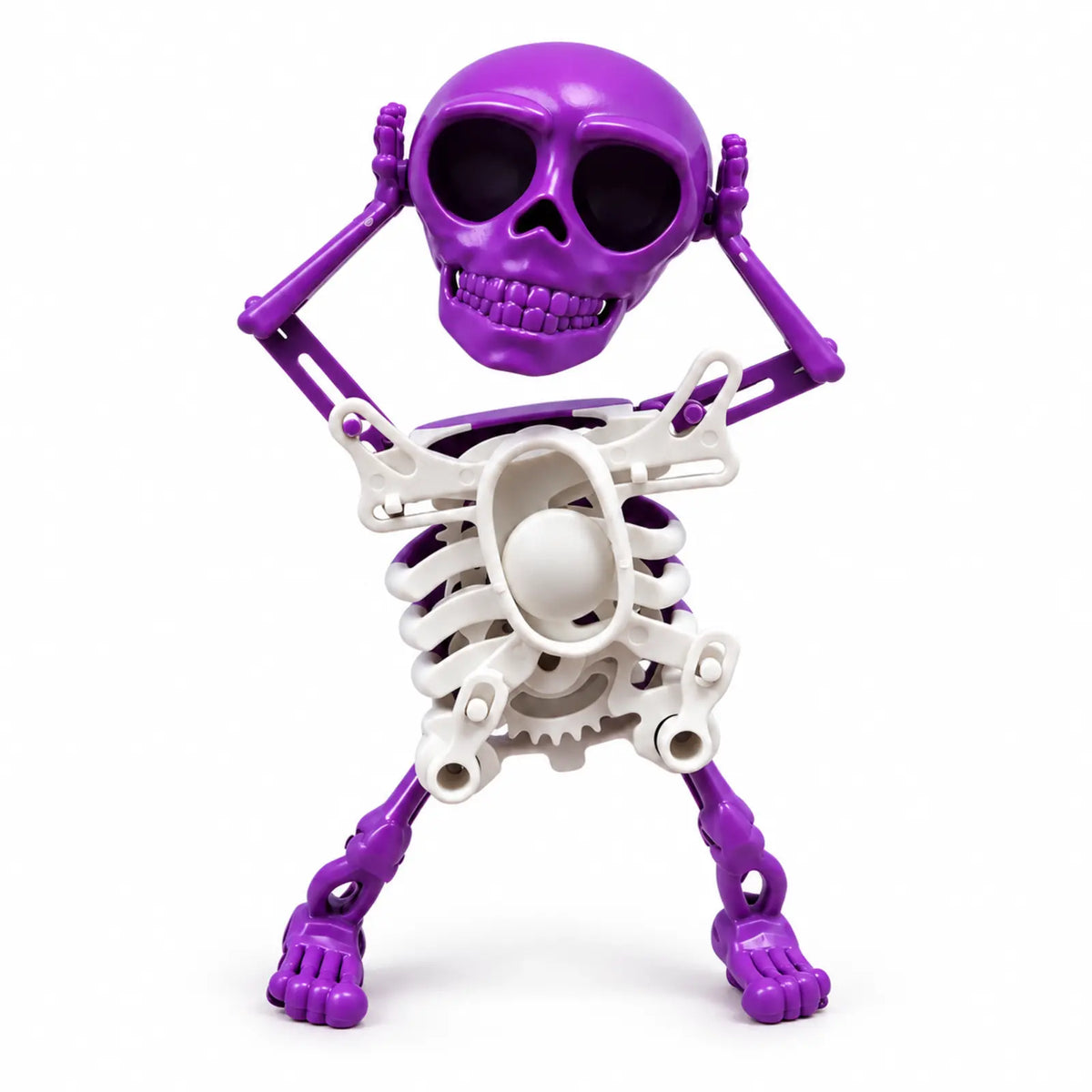 Dancing Skull Wind-Up Toy – Light-Up Halloween Skeleton