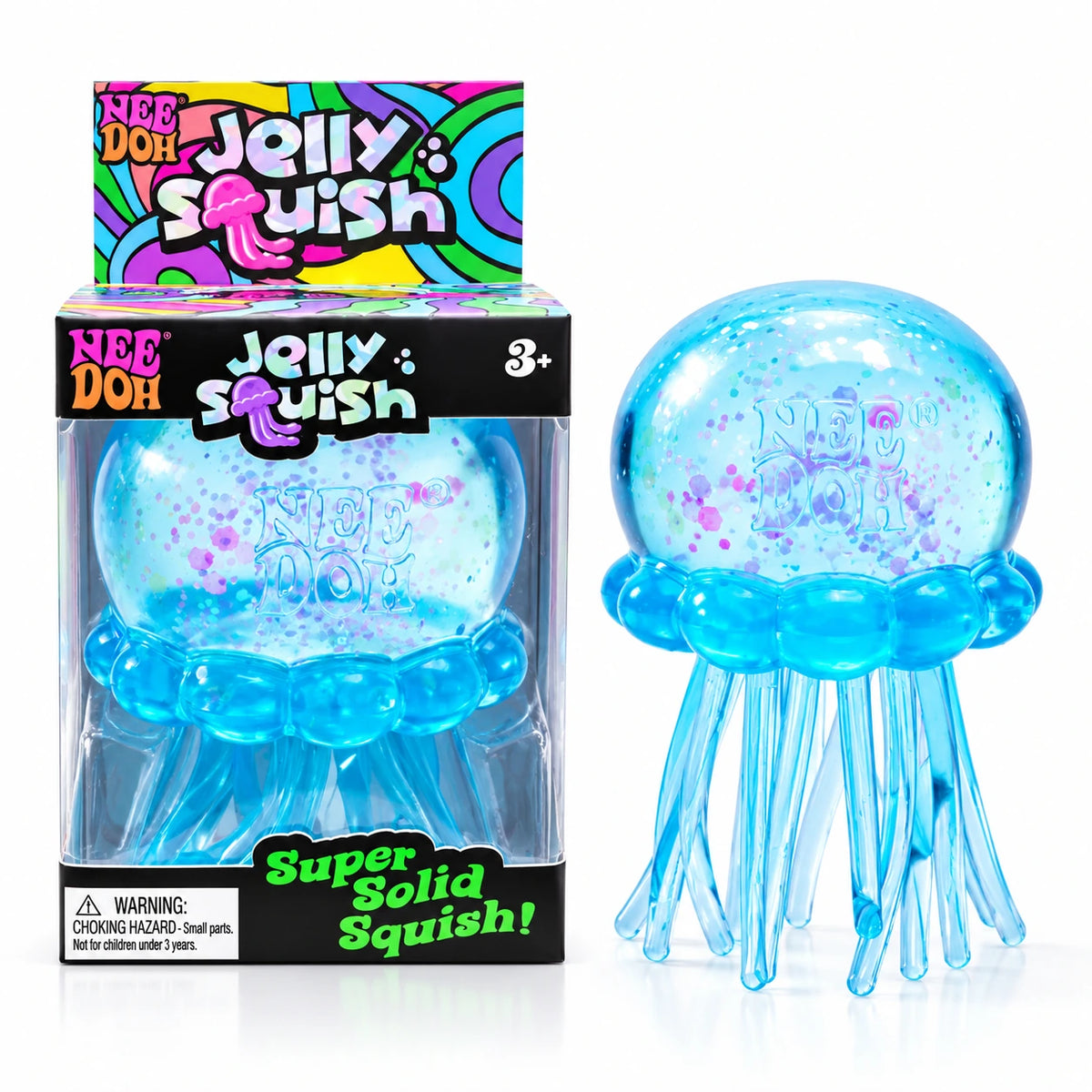 NeeDoh Nice Cube & Jelly Squish Slow-Rise Stress Relief Toy