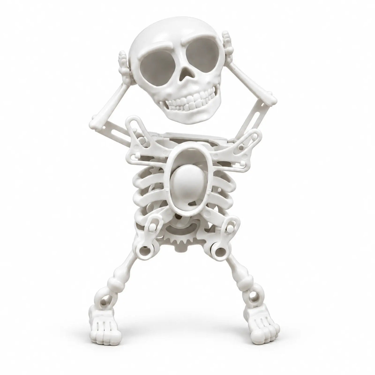 Dancing Skull Wind-Up Toy – Light-Up Halloween Skeleton
