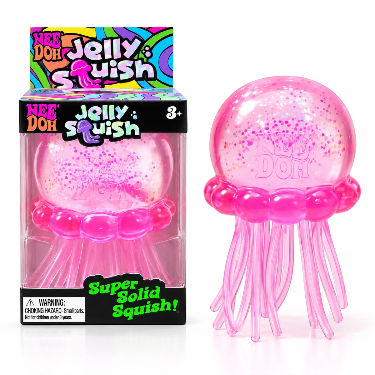 NeeDoh Nice Cube & Jelly Squish Slow-Rise Stress Relief Toy