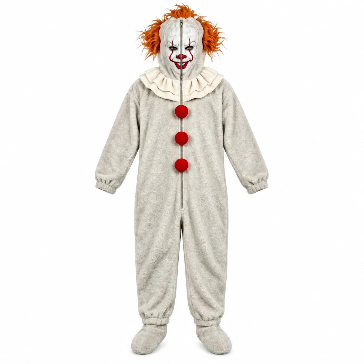Halloween Horror Killer Jumpsuit Costume – Scary Cosplay Pajama Outfit