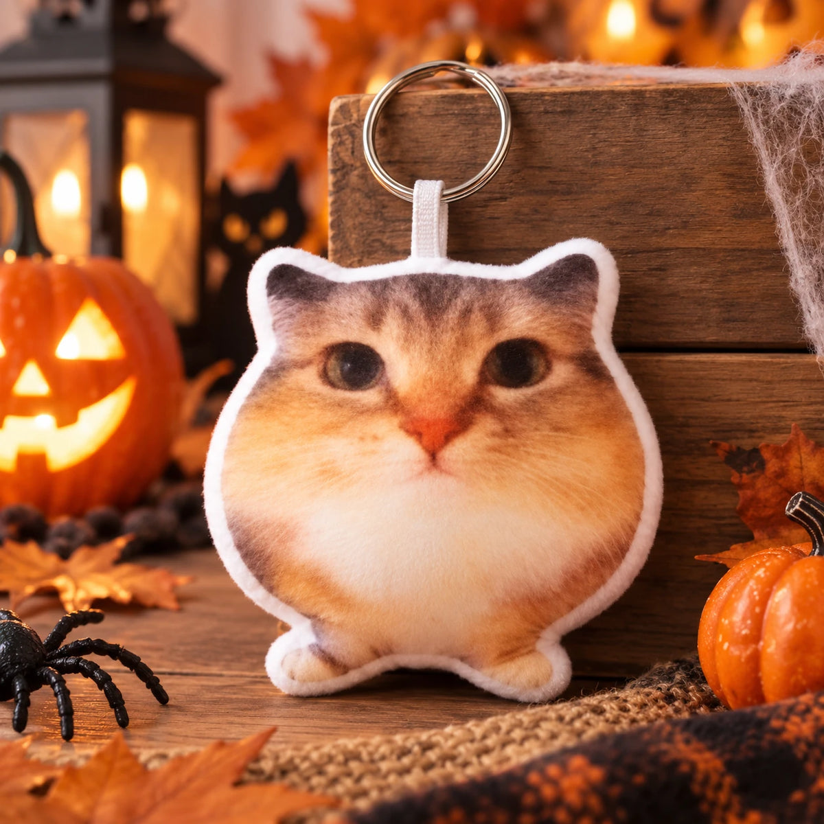 Funny Cat Voice Keychain – Cute Plush Meme Cat Bag Charm