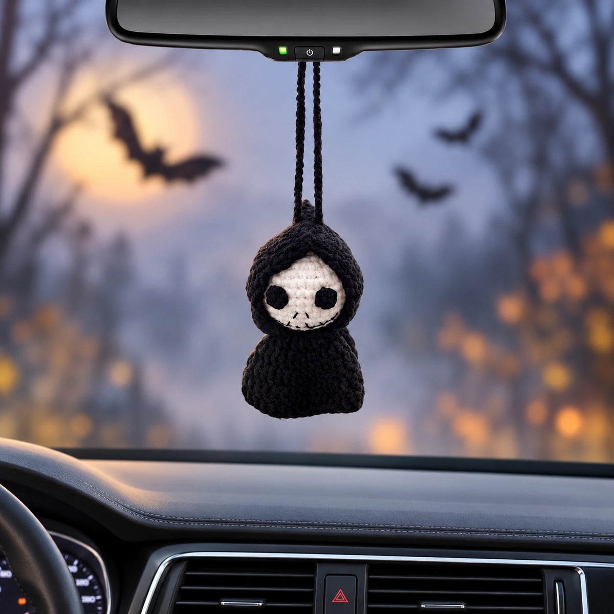 Handmade Crochet Halloween Car Hanging Ornament