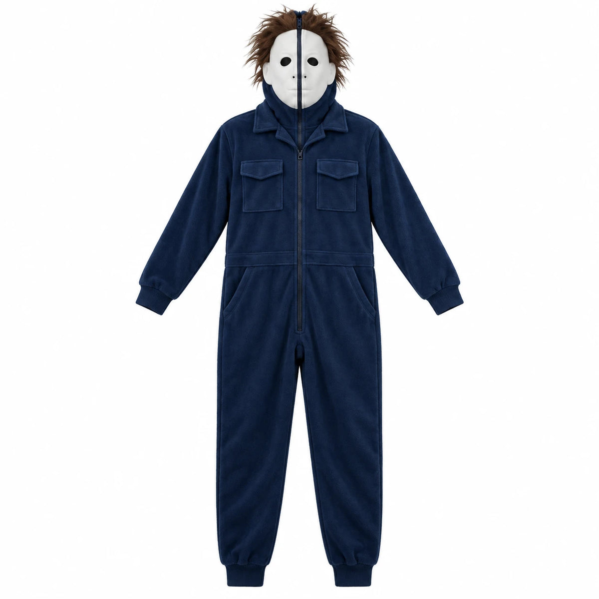 Halloween Horror Killer Jumpsuit Costume – Scary Cosplay Pajama Outfit