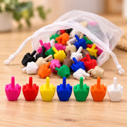 3D Printed Middle Finger Charm – Funny Mini Desk Toy & Gag Gift