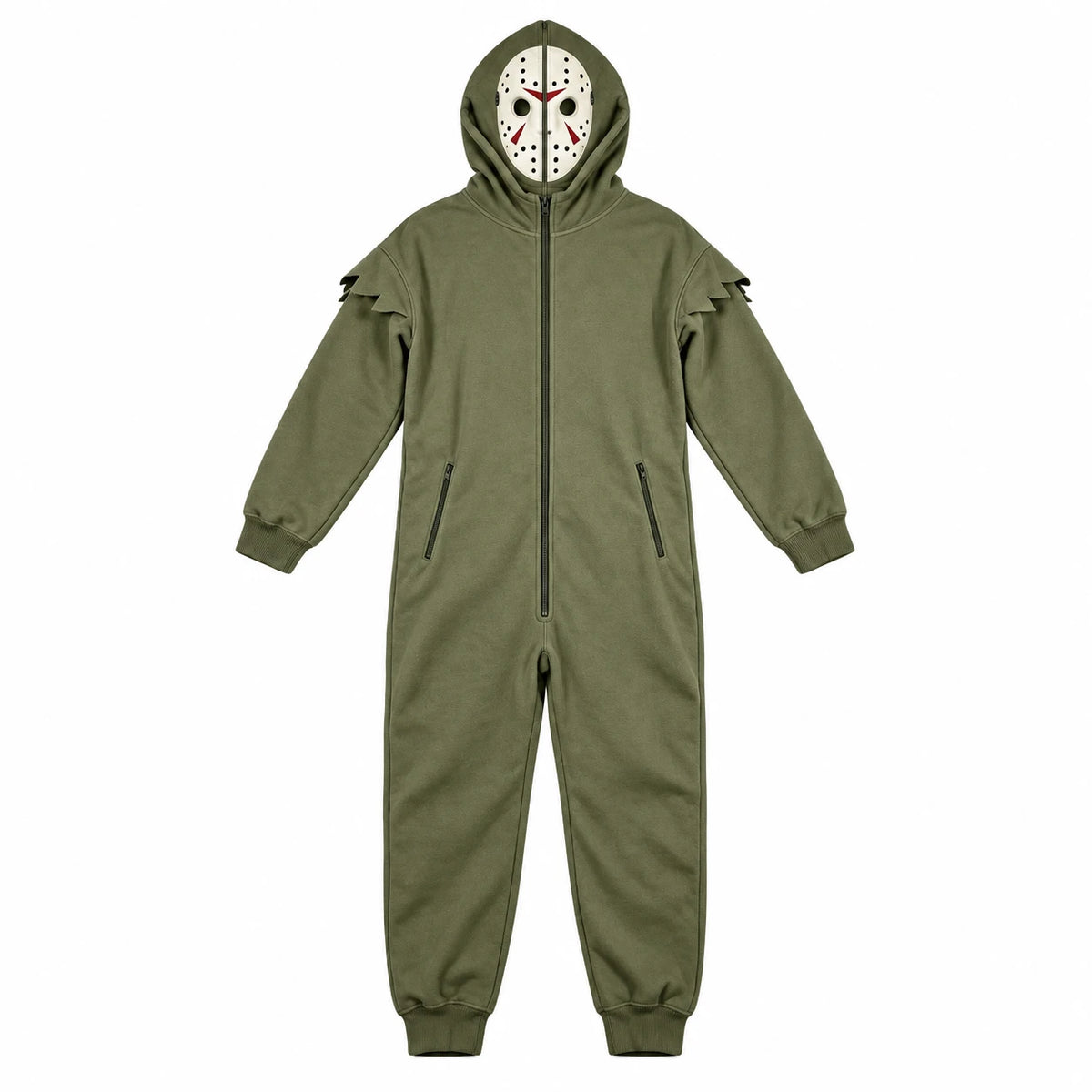Halloween Horror Killer Jumpsuit Costume – Scary Cosplay Pajama Outfit