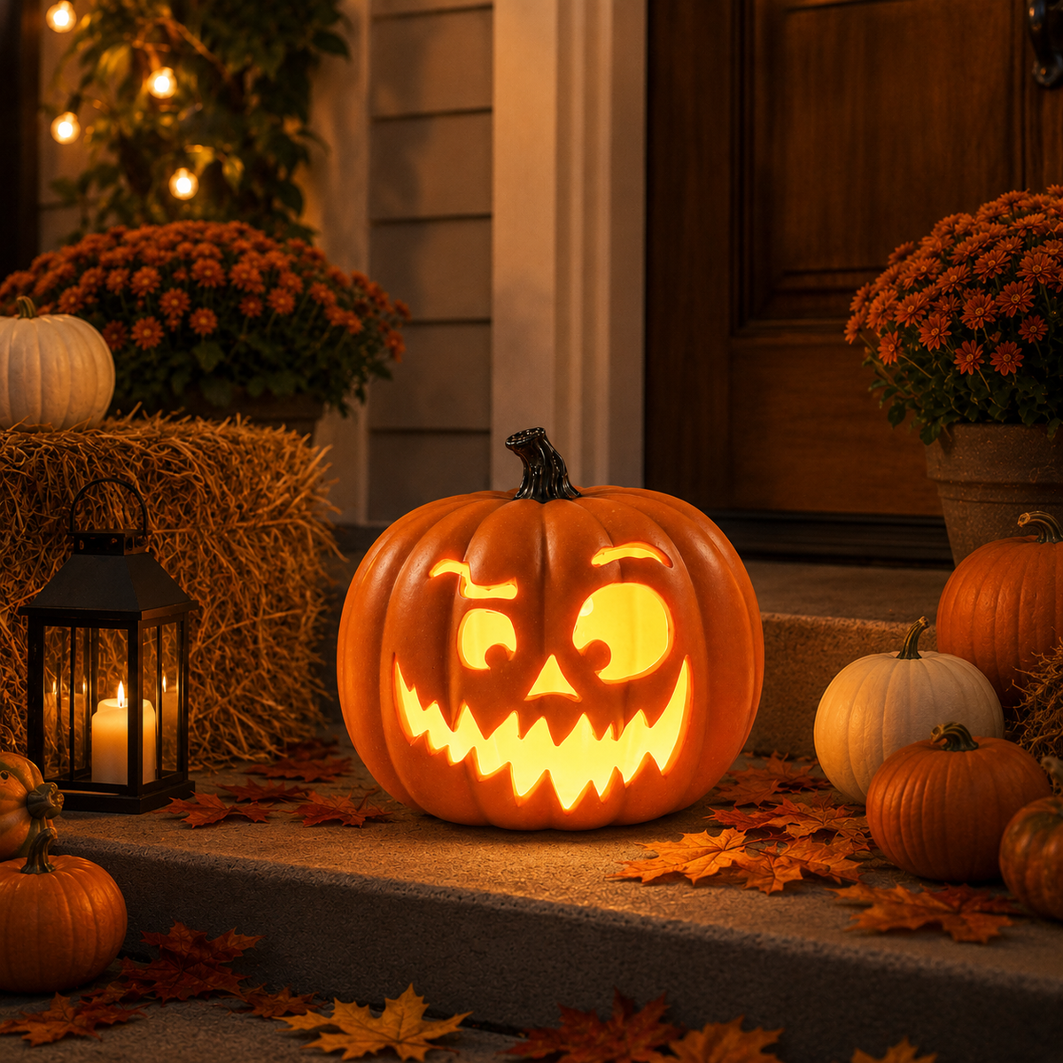 LED Pumpkin Lantern – Cozy Halloween Glow