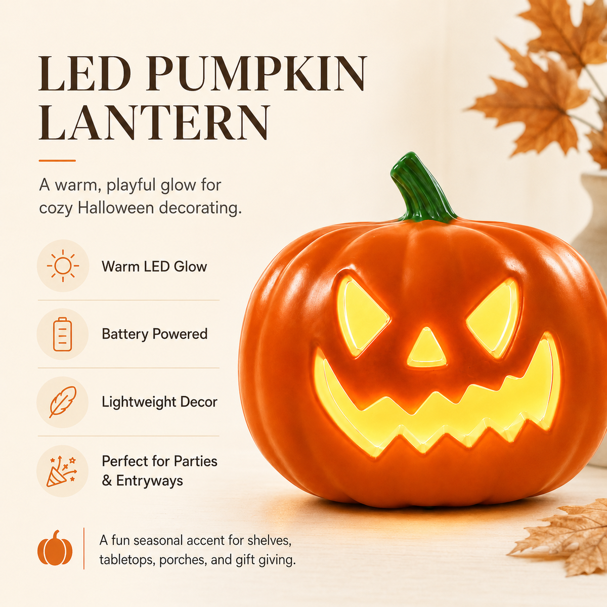 LED Halloween Pumpkin Lantern