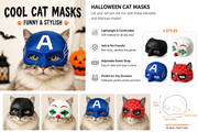 Funny Halloween Cat Mask