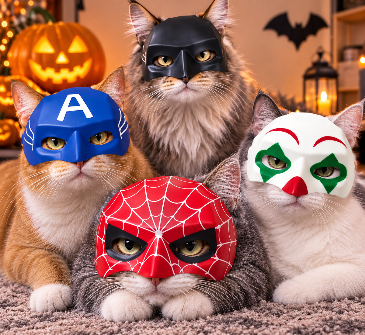 Funny Halloween Cat Mask