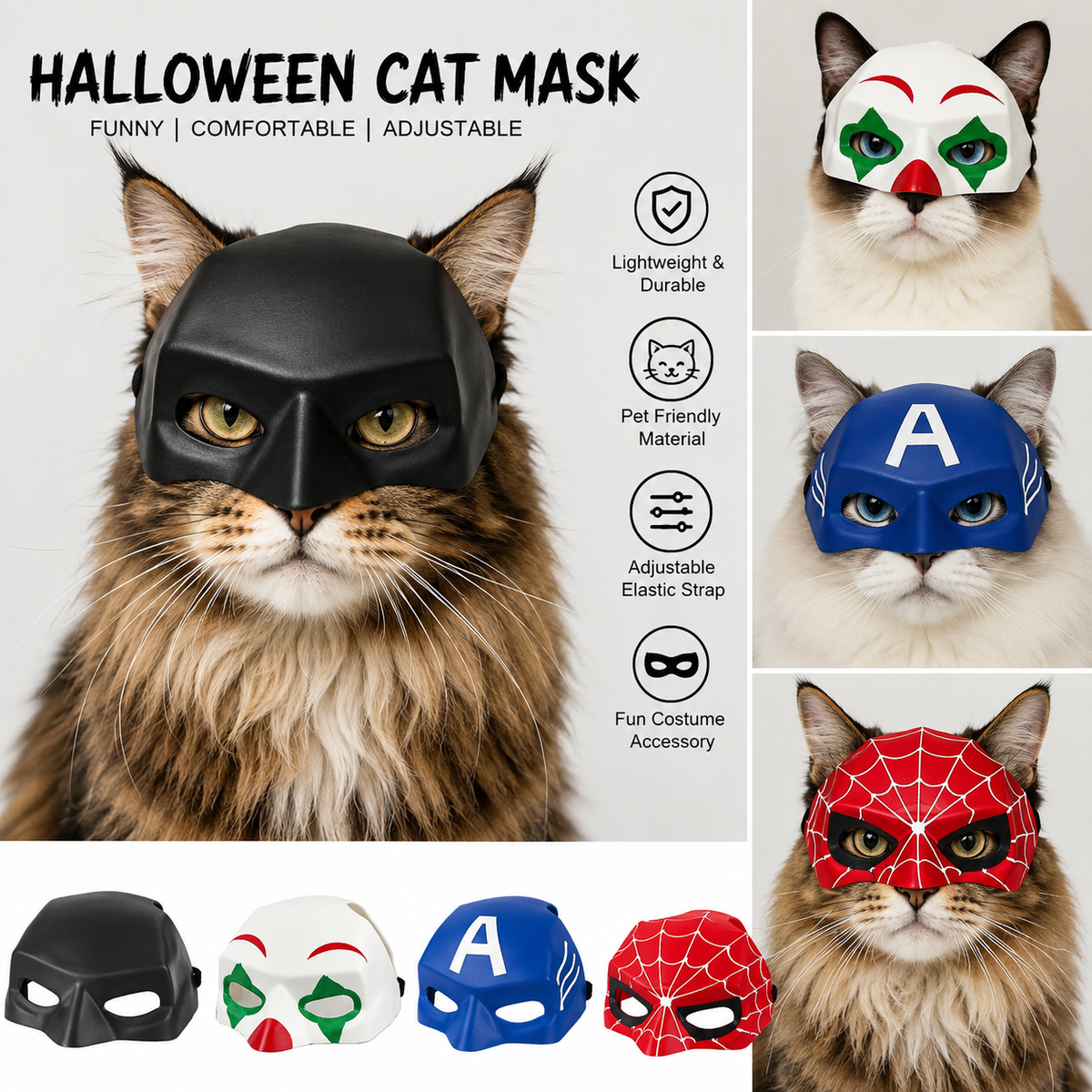 Funny Halloween Cat Mask
