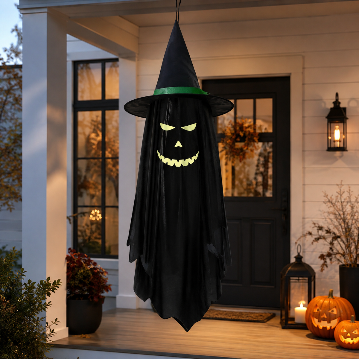 Glow-in-the-Dark Witch Hat Ghost