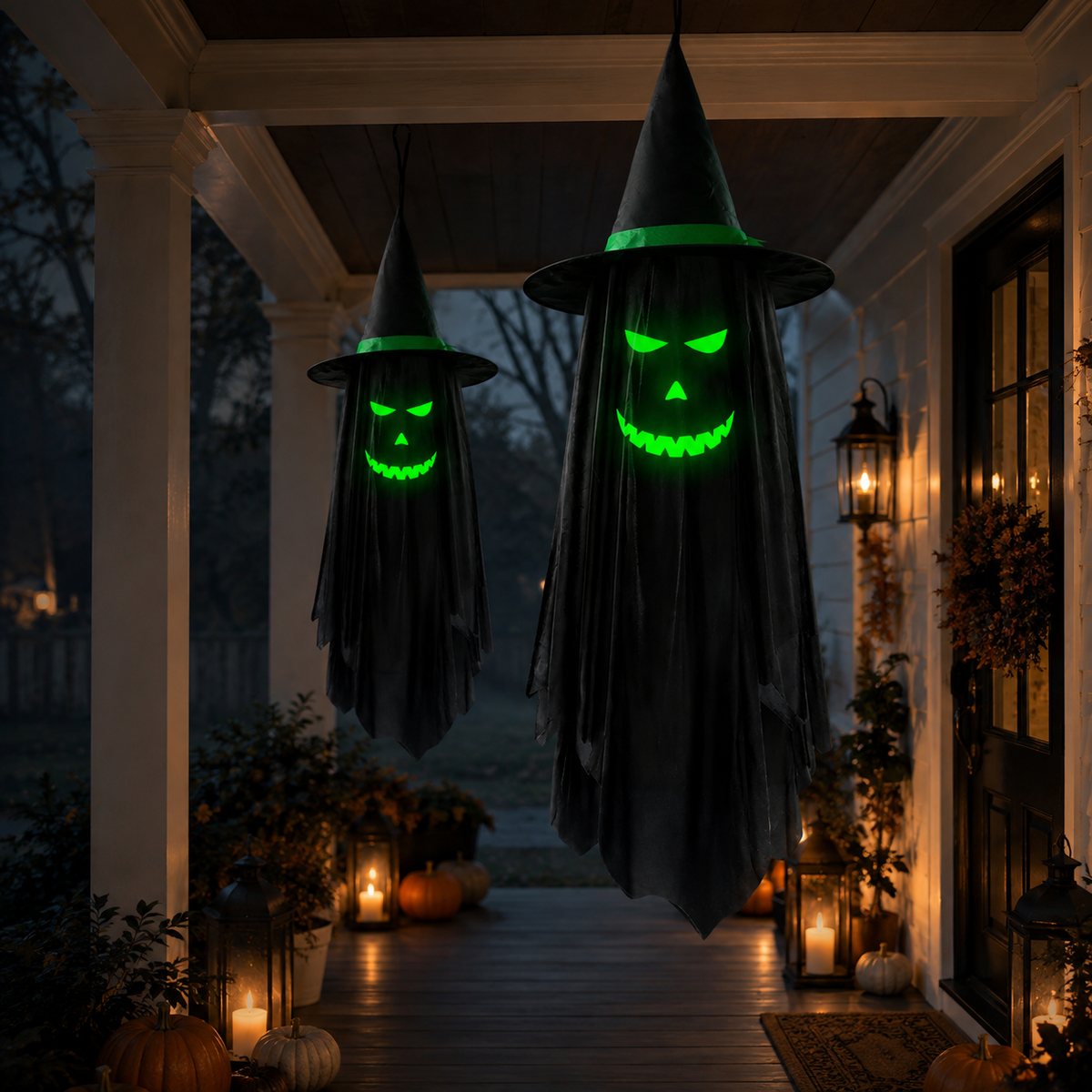 Glow-in-the-Dark Witch Hat Ghost