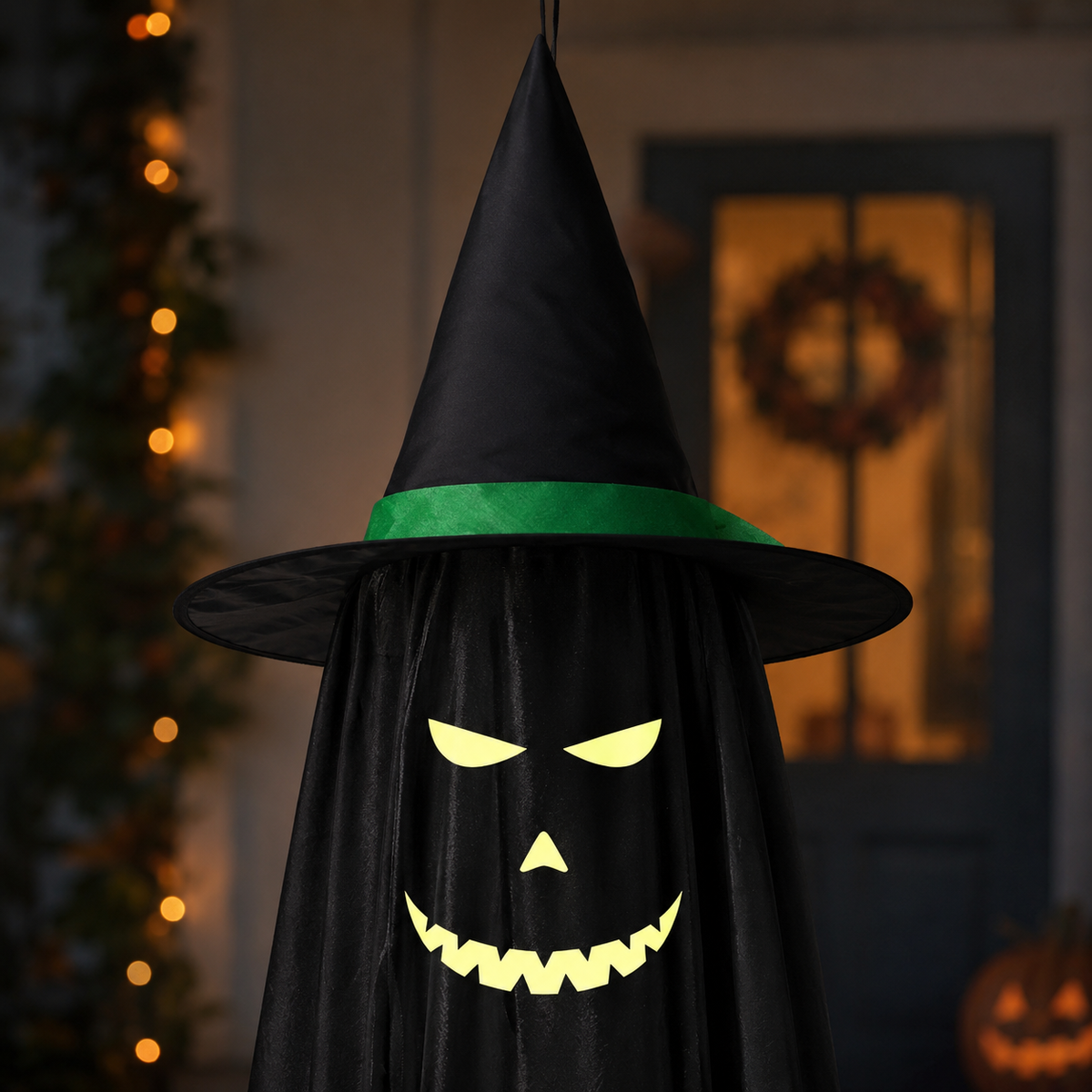 Glow-in-the-Dark Witch Hat Ghost