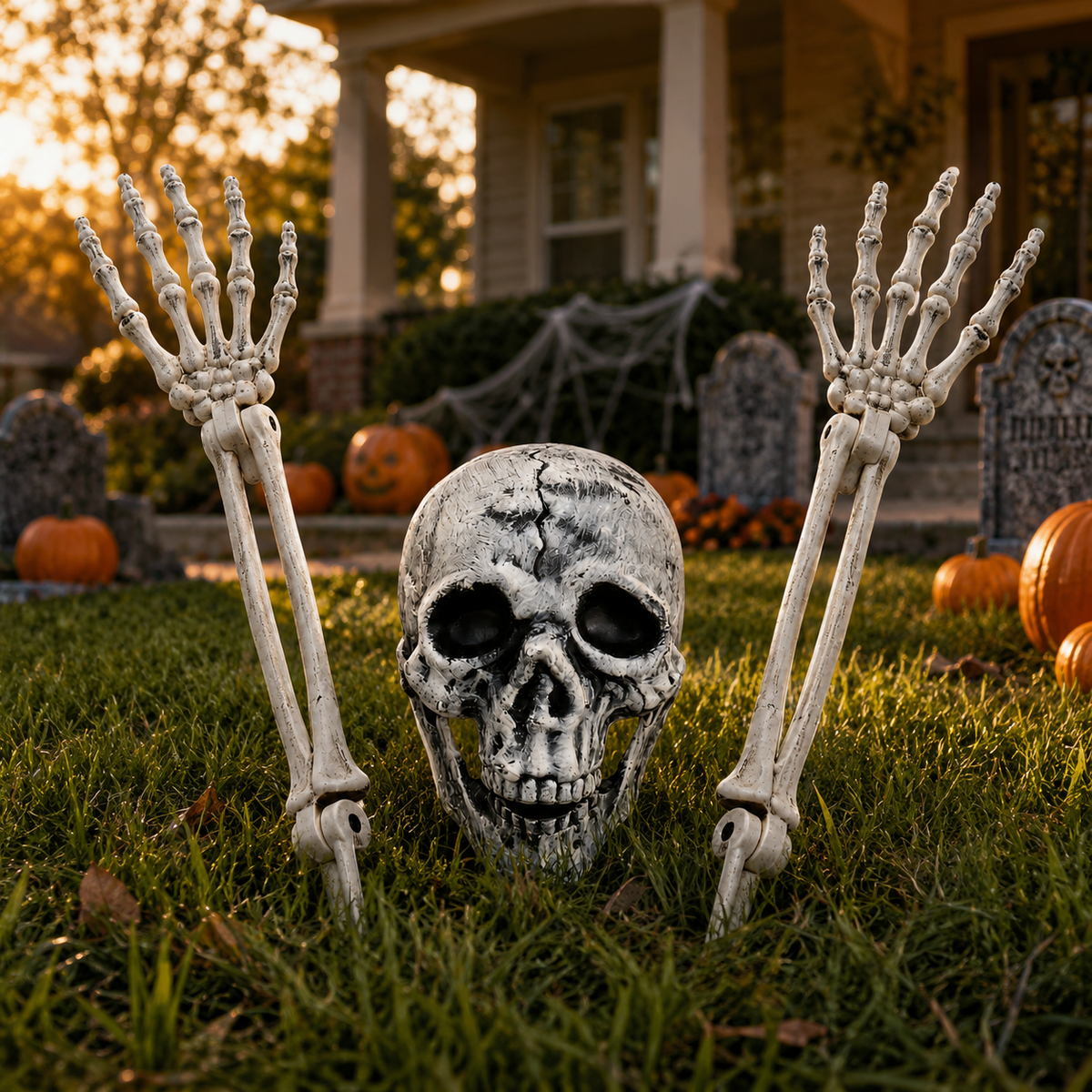 Halloween Skeleton Yard Decorations