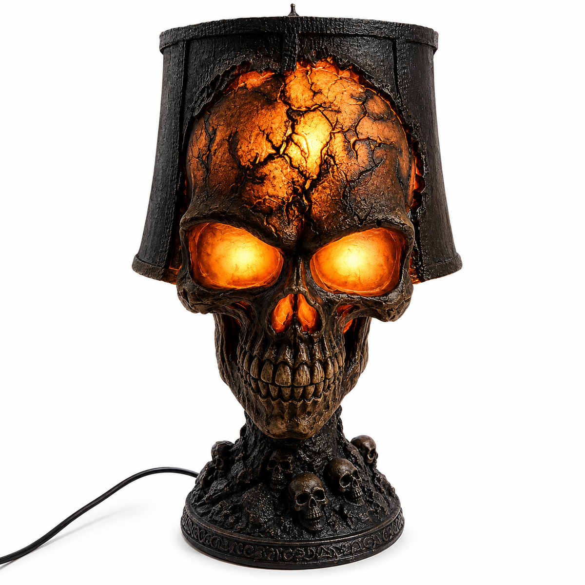 Halloween Glowing Skull Table Lamp