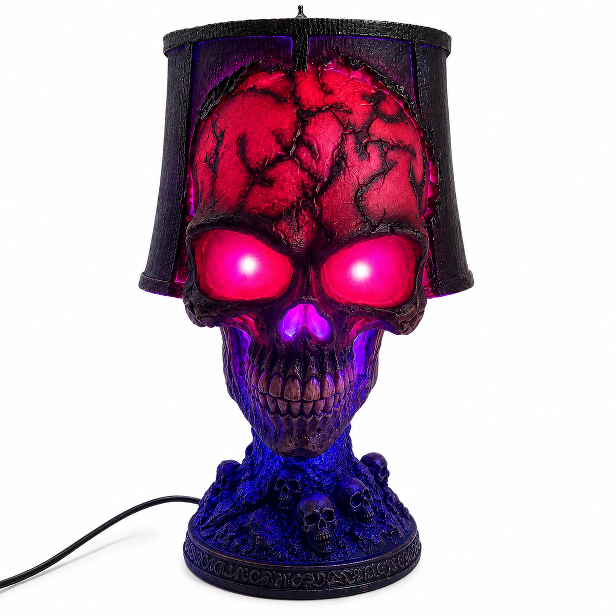 Halloween Glowing Skull Table Lamp