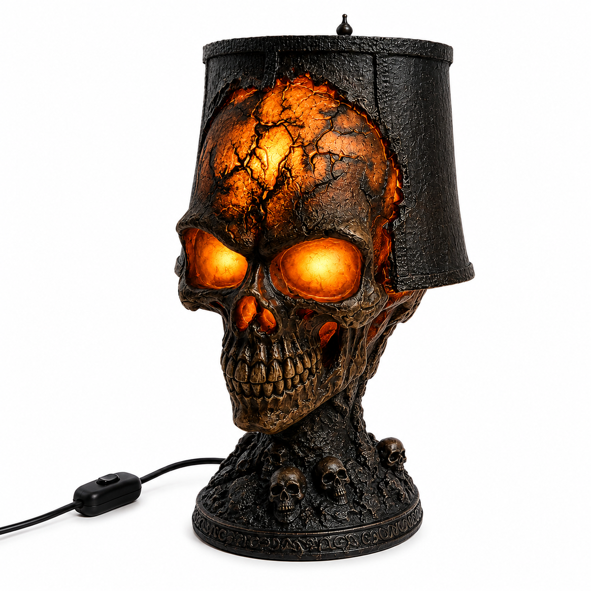 Halloween Glowing Skull Table Lamp