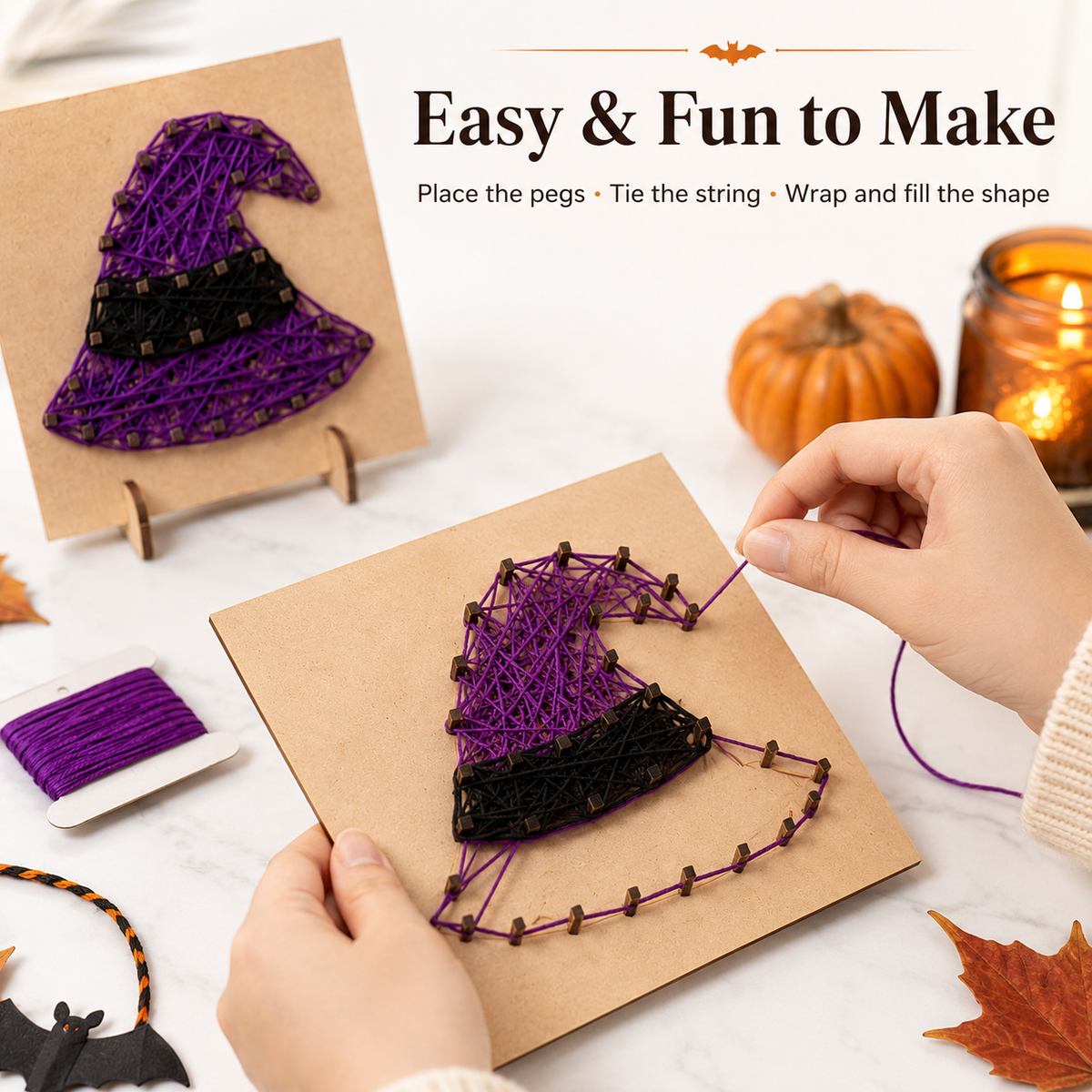 Halloween String Art DIY Kit