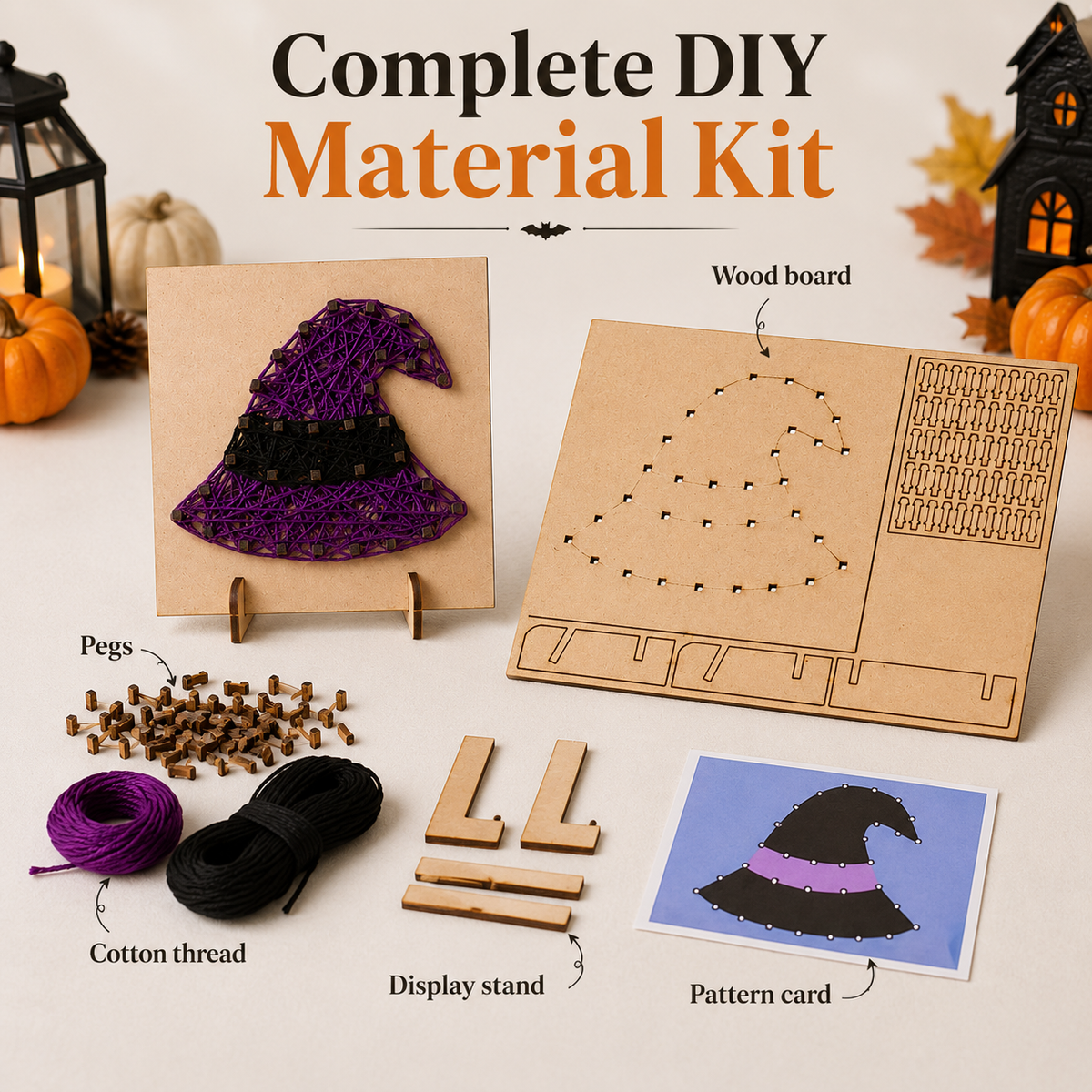Halloween String Art DIY Kit