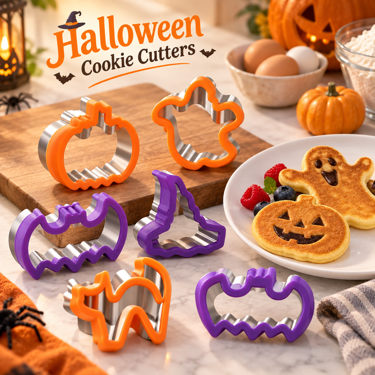 Halloween Cookie Cutter Set – Spooky Baking Shapes for Family Fun