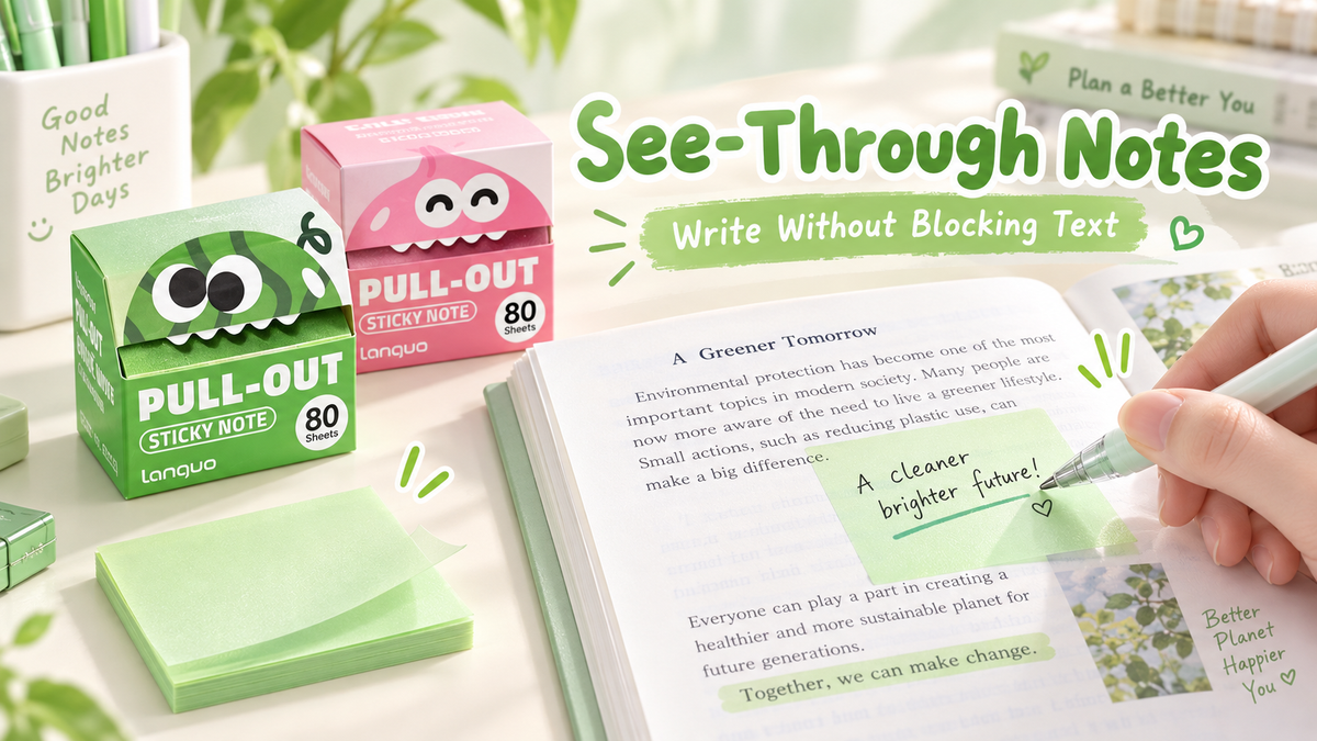 Pull-Out Transparent Sticky Notes