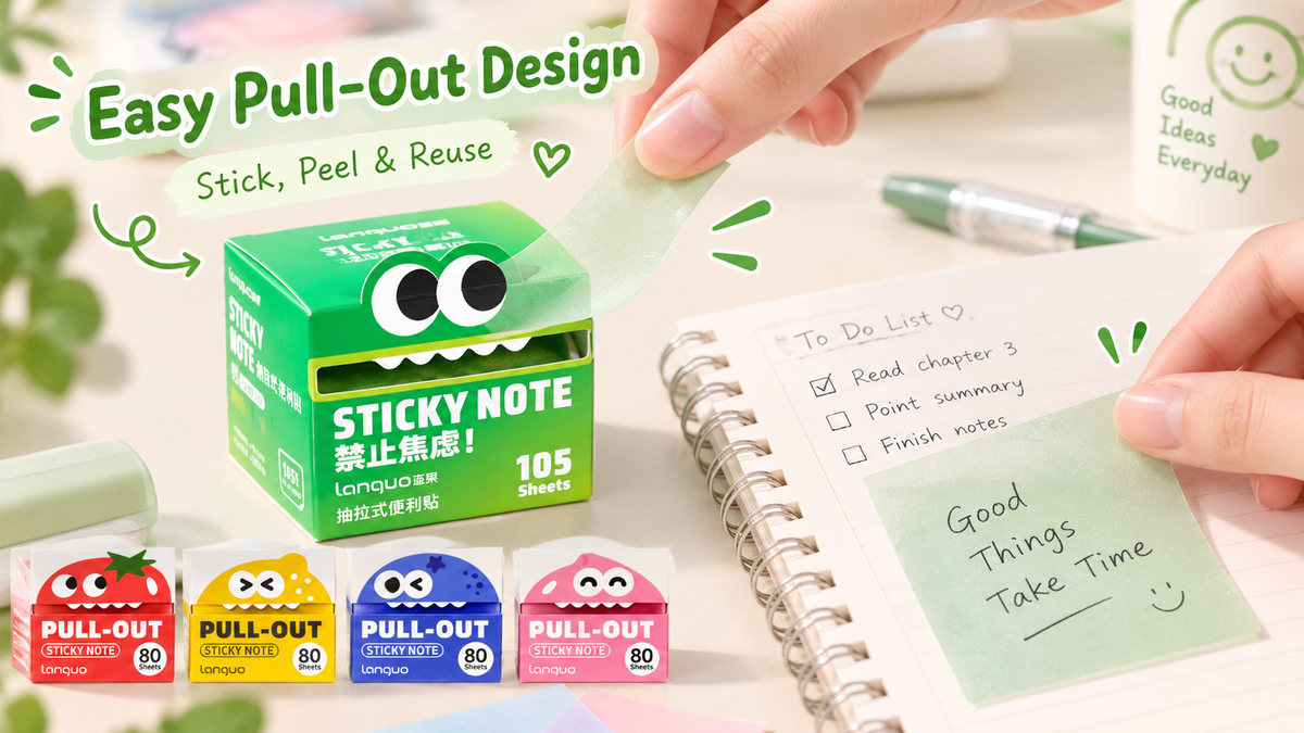 Pull-Out Transparent Sticky Notes