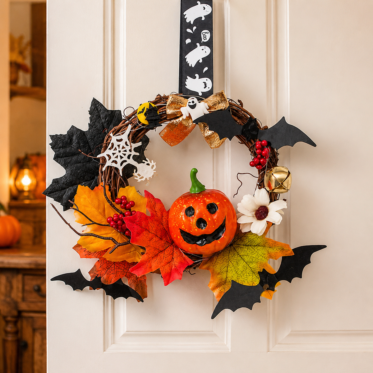DIY Halloween Light-Up Wreath Kit