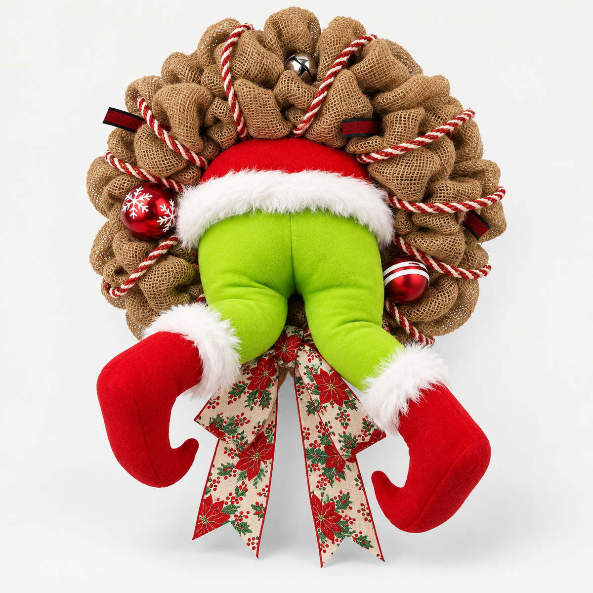 Christmas Grinch Wreath Decoration