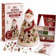 DIY Beaded Christmas Tree Craft Kit – Handmade Holiday Decoration