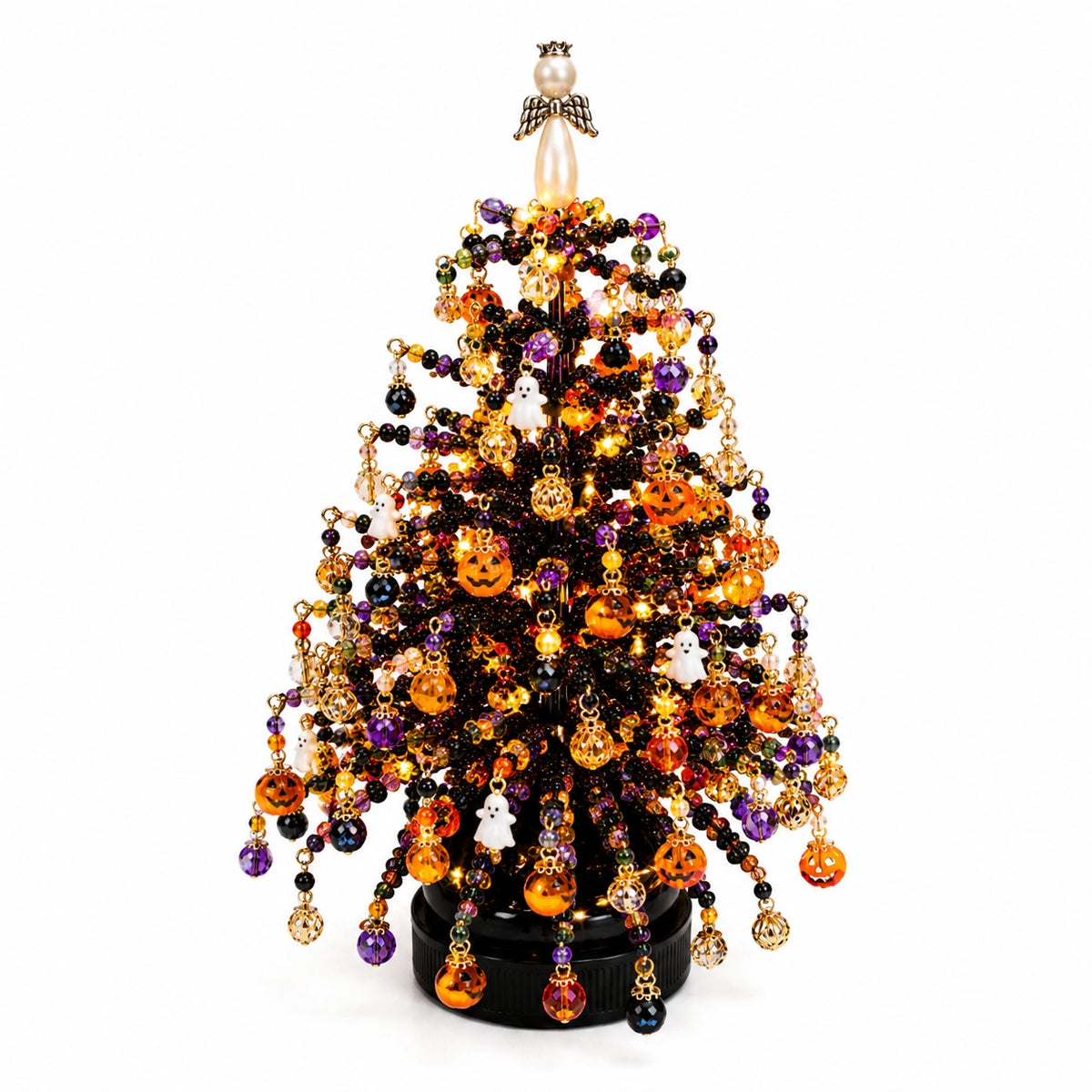 DIY Beaded Holiday Tree Kit – Handmade Tabletop Decoration