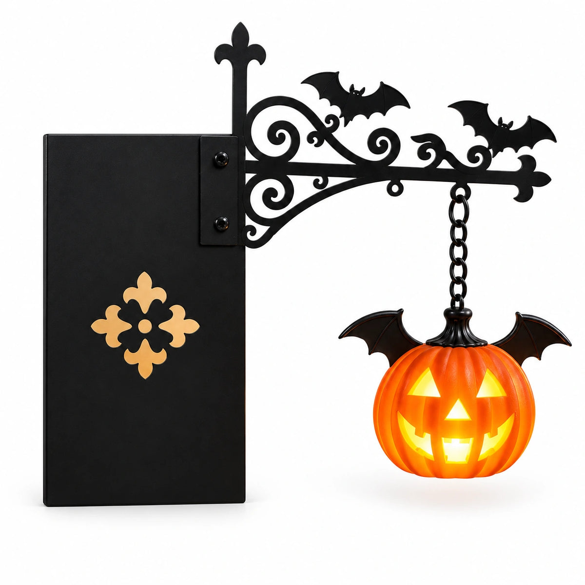Halloween Bookshelf Lantern Light – Spooky Hanging Ghost & Witch Hat Reading Lamp