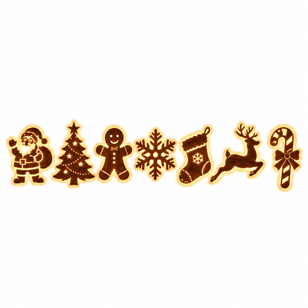 LED Christmas Wall Decor Lights – Festive Holiday Hanging Decorations