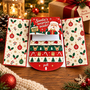 Handmade Waterfall Christmas Gift Card Booklet – Festive Surprise Card Holder