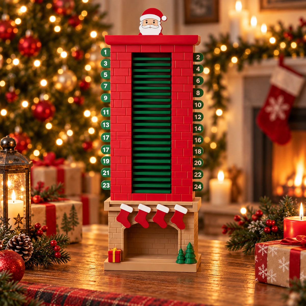Santa Chimney Advent Calendar