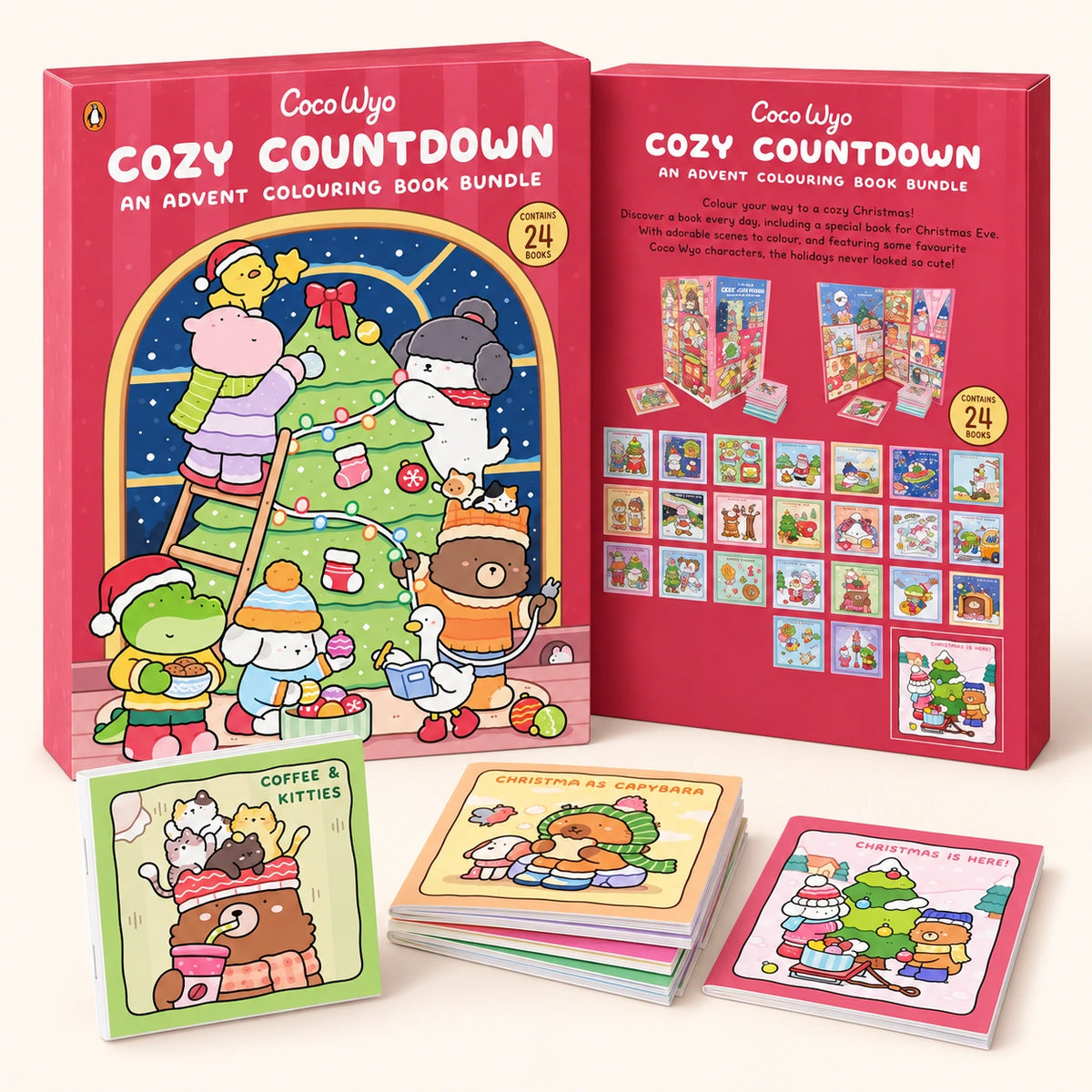 Christmas Coloring Book Advent Calendar – Cozy Countdown Coloring Book Bundle