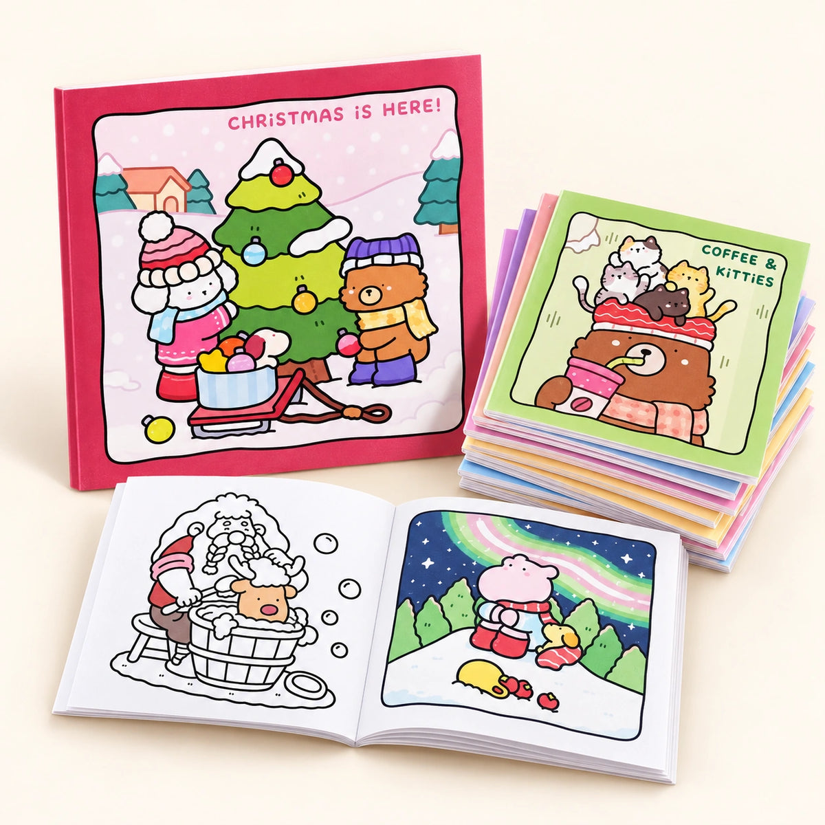 Christmas Coloring Book Advent Calendar – Cozy Countdown Coloring Book Bundle