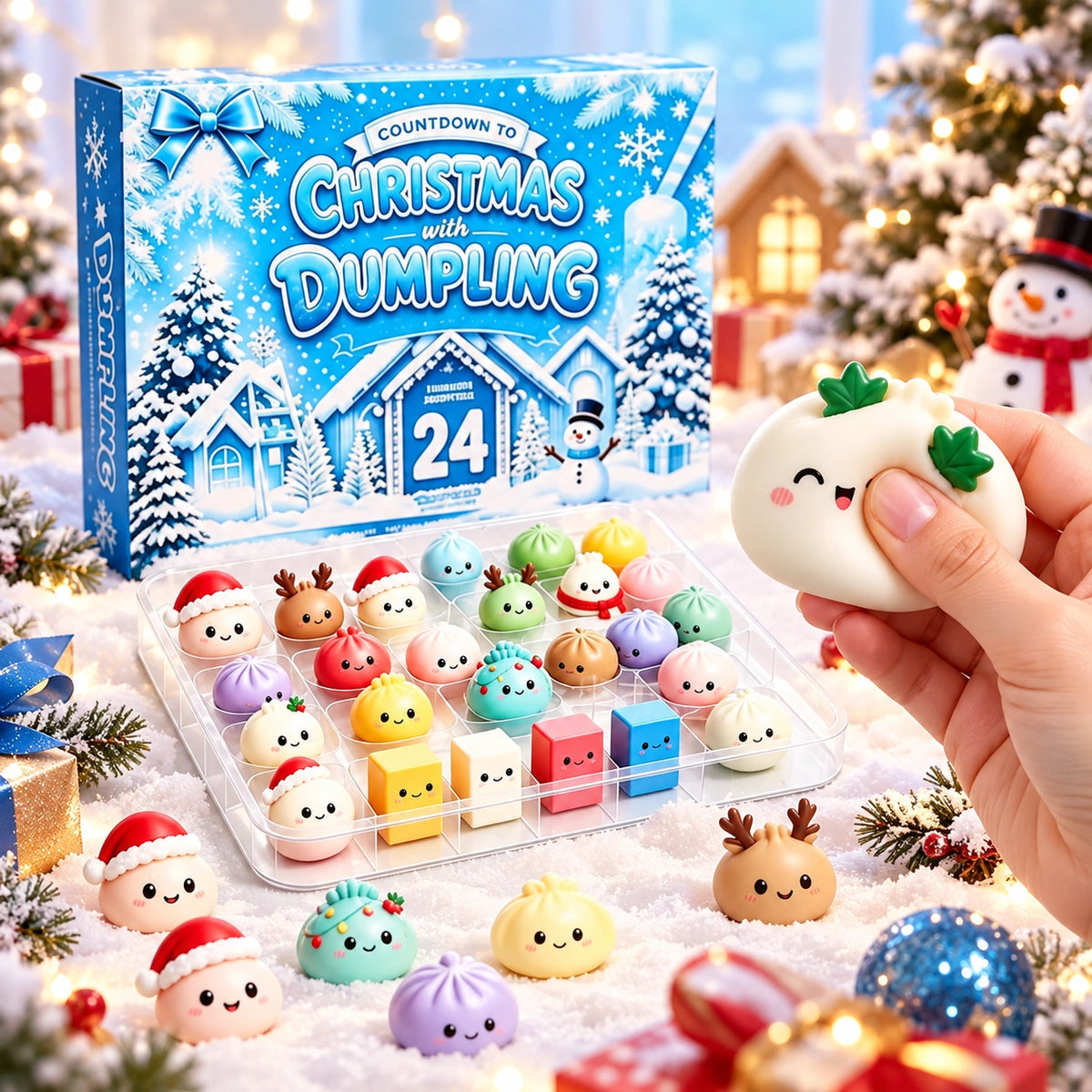 24-Day Christmas Dumpling Squishy Advent Calendar