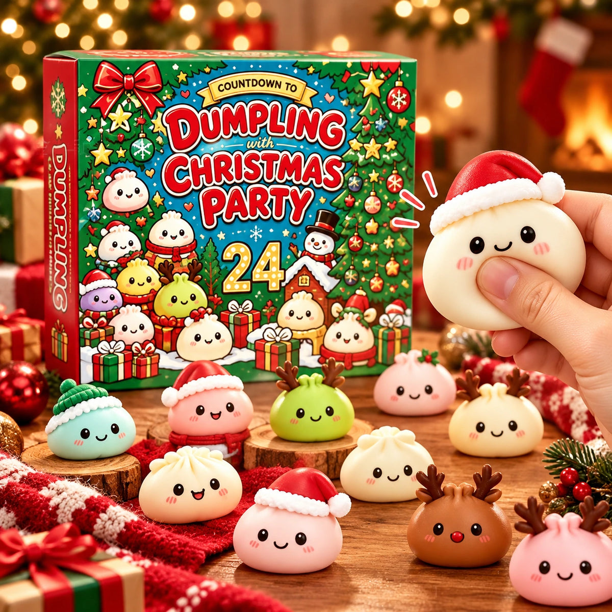 24-Day Christmas Dumpling Squishy Advent Calendar