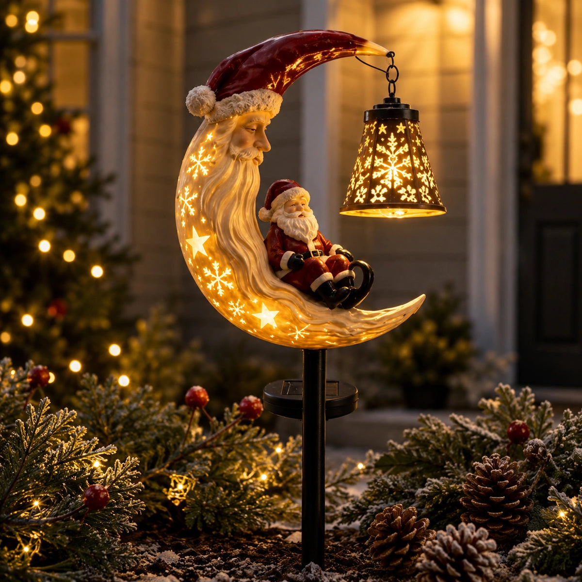 Solar Christmas Garden Stake Lights – Festive Outdoor Holiday Decor