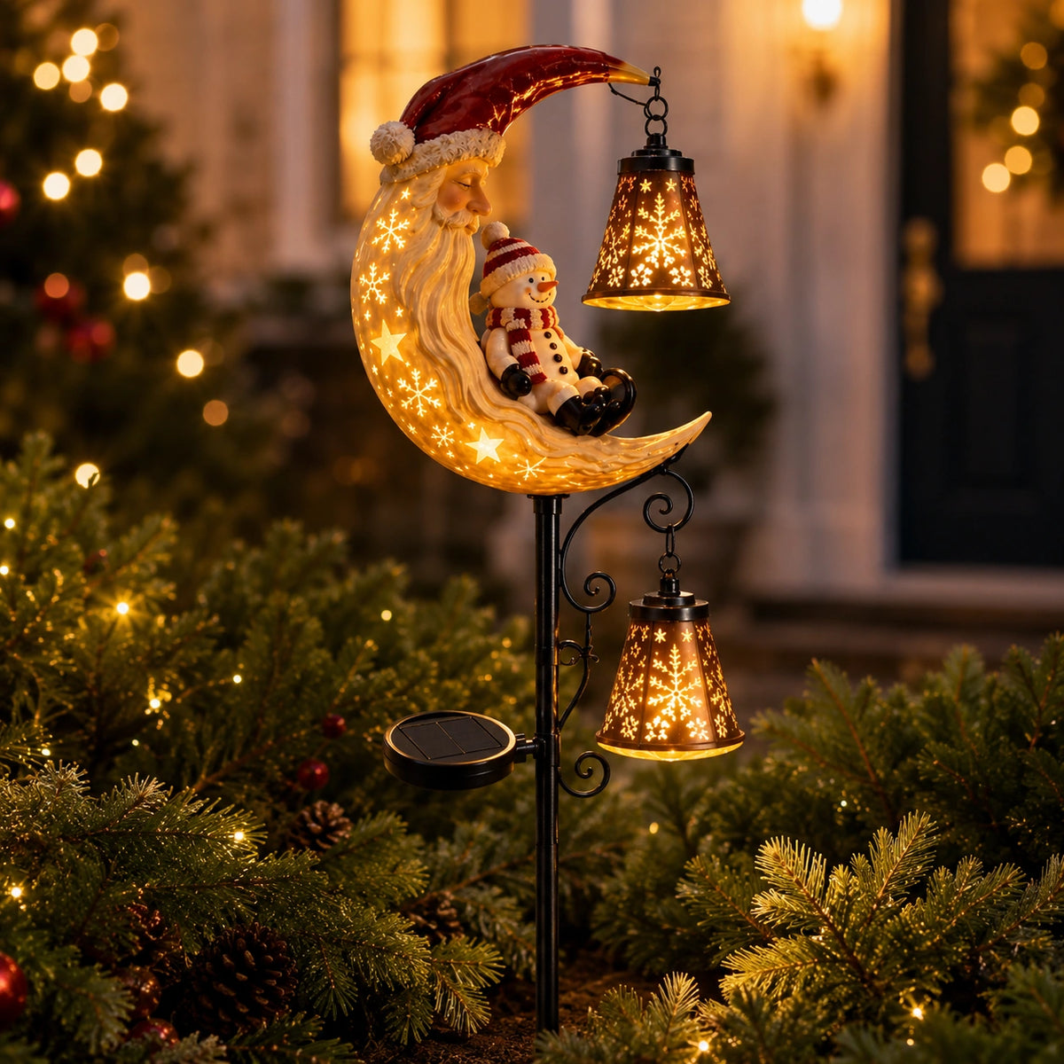 Solar Christmas Garden Stake Lights – Festive Outdoor Holiday Decor