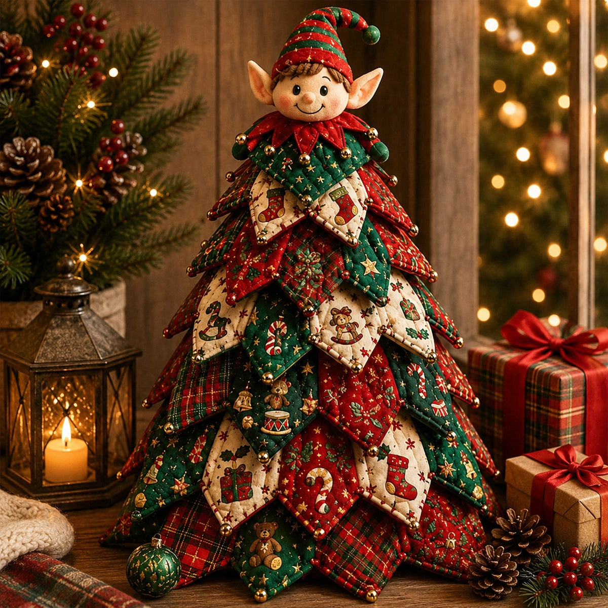 DIY Quilted Christmas Tree Kit – Handmade Patchwork Holiday Decor
