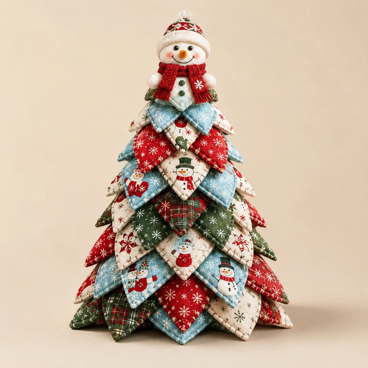 DIY Quilted Christmas Tree Kit – Handmade Patchwork Holiday Decor