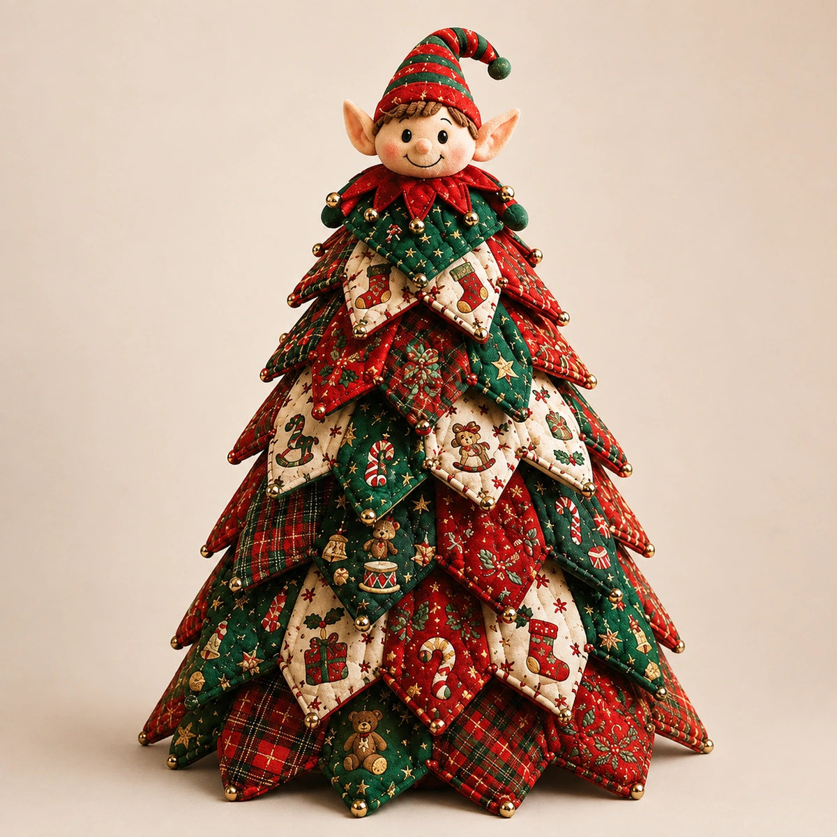 DIY Quilted Christmas Tree Kit – Handmade Patchwork Holiday Decor
